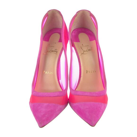 ❤️Christian Louboutin Suede Pink Heels❤️ - Picture 3 of 5